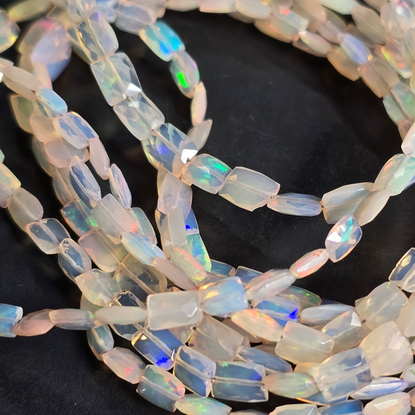 TOP QUALITY ETHIOPIAN OPAL CHICKLETS, 16", OPAL BEADS, RARE GEMSTONE BEADS, ETHIOPIAN OPAL