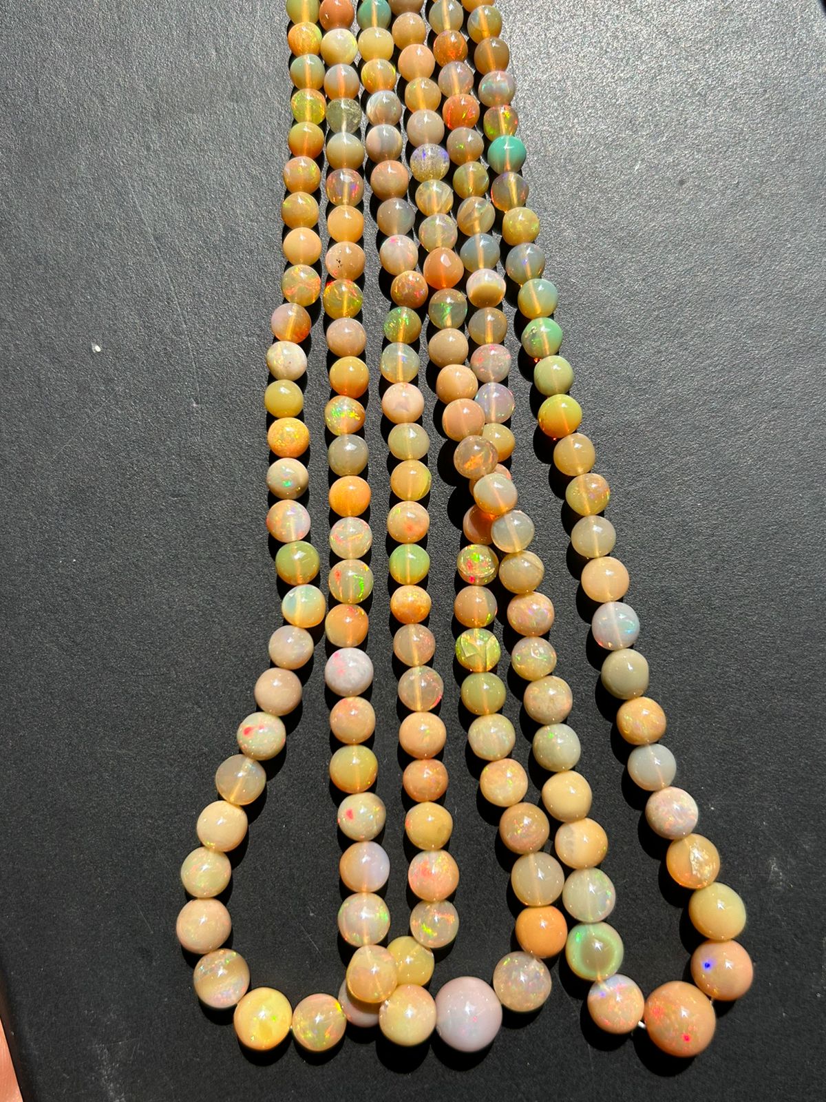 Natural Ethiopian opal smooth round,4 to 9 mm, jewelry making, opal beads,