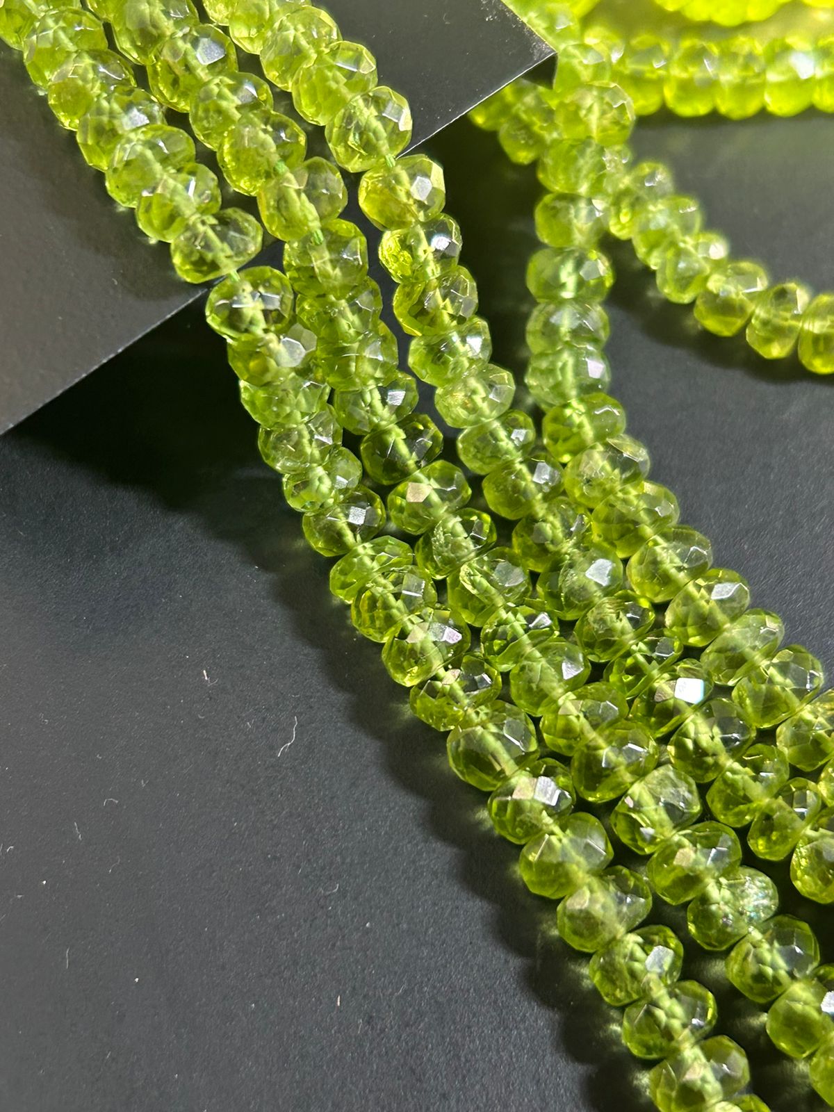 Top Quality Natural Peridot Gemstone Beads | Gemstone Natural Faceted Rondelle Beads |Tourmaline Necklace Size - 4 To 7 MM 16" Strand